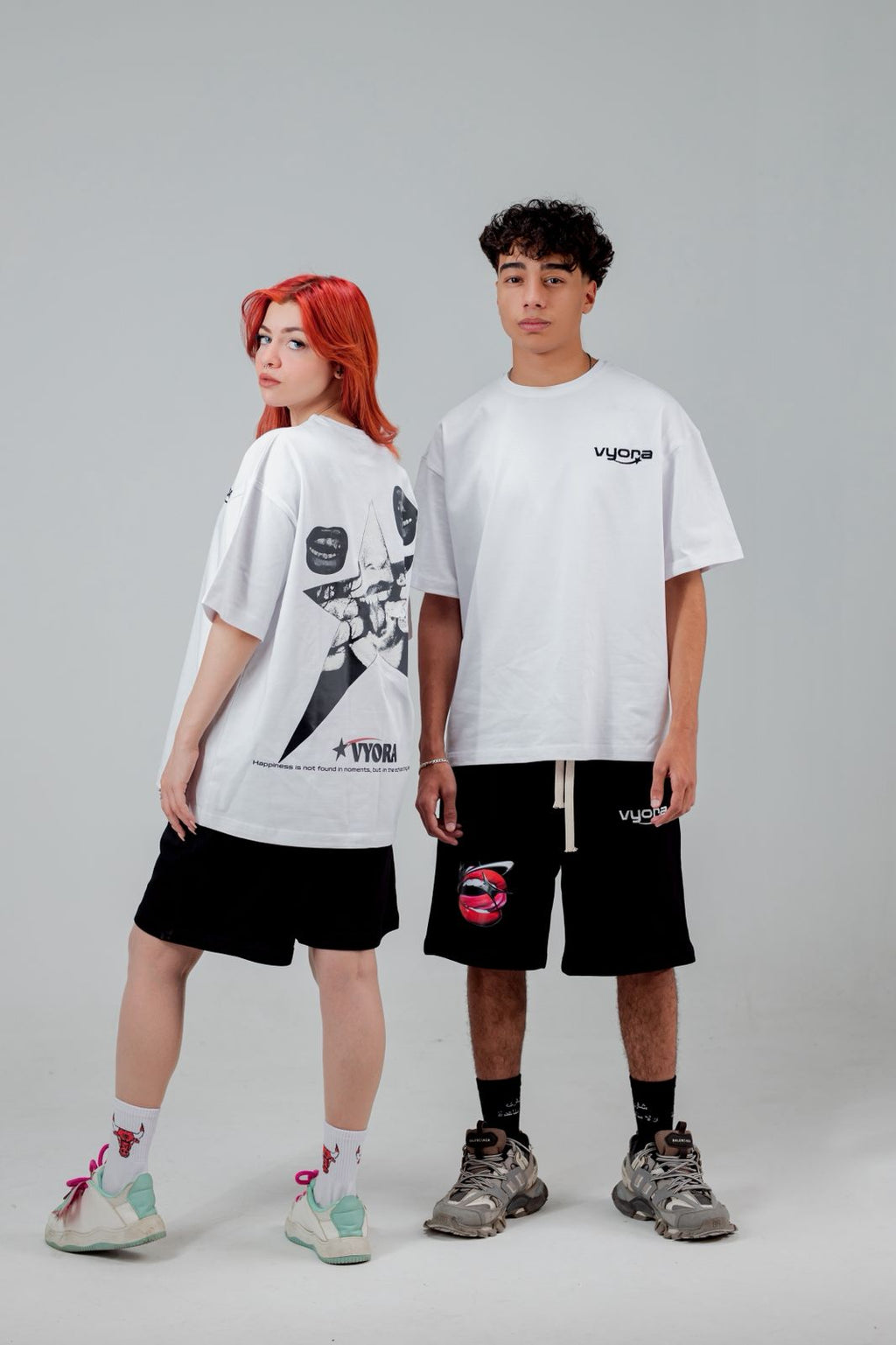 white tee